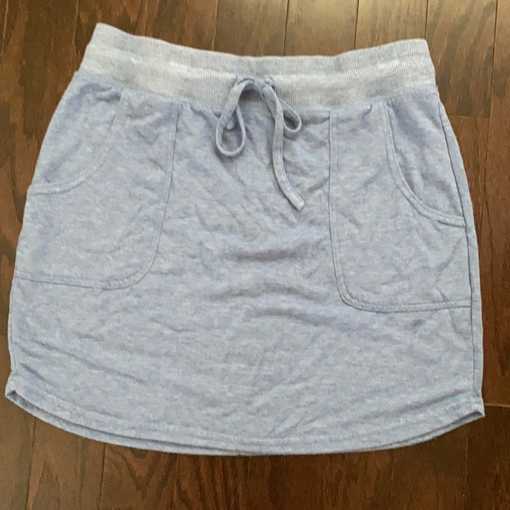 Soft comfy blue skirt